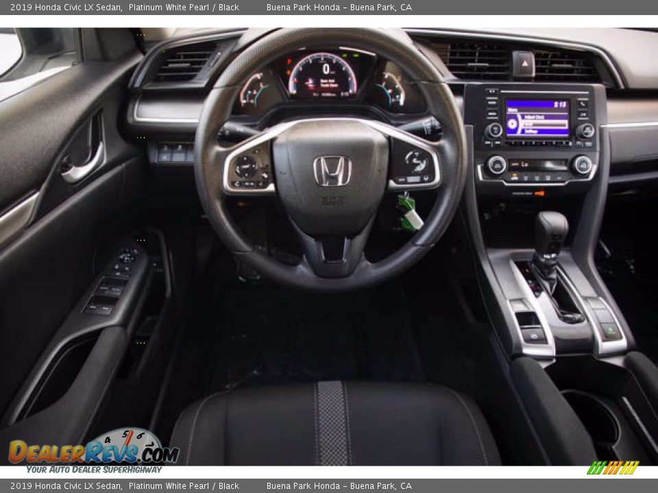 2019 Honda Civic LX Sedan Platinum White Pearl / Black Photo #5