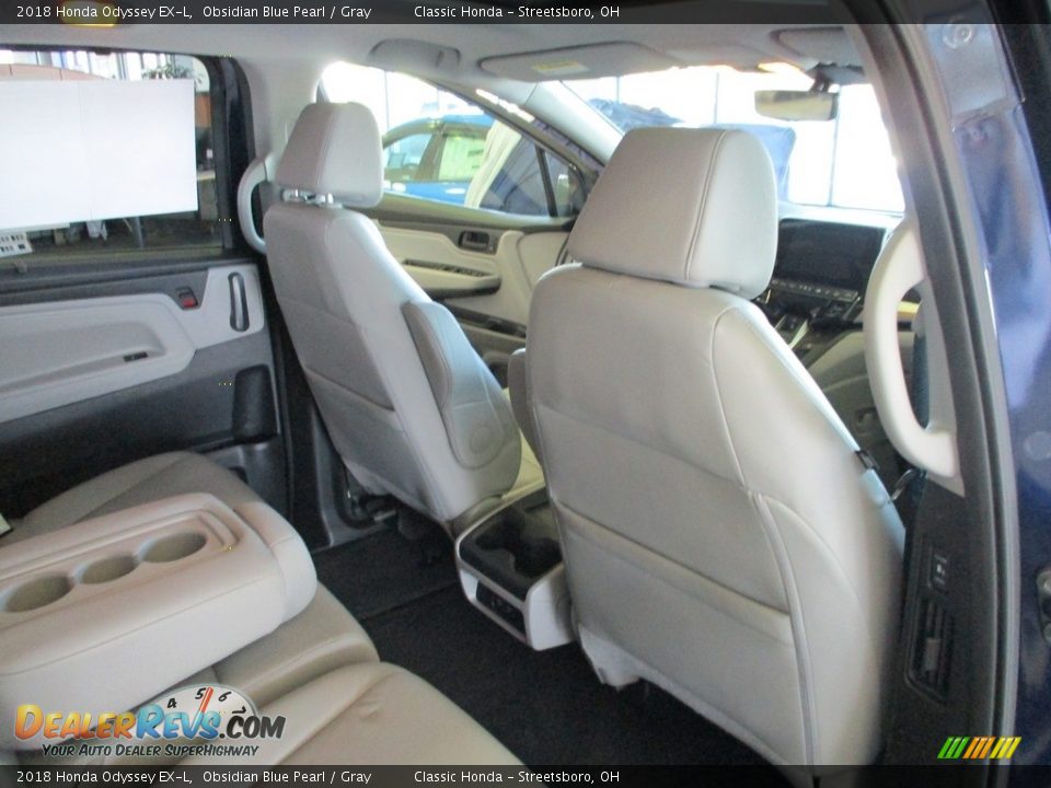 2018 Honda Odyssey EX-L Obsidian Blue Pearl / Gray Photo #17