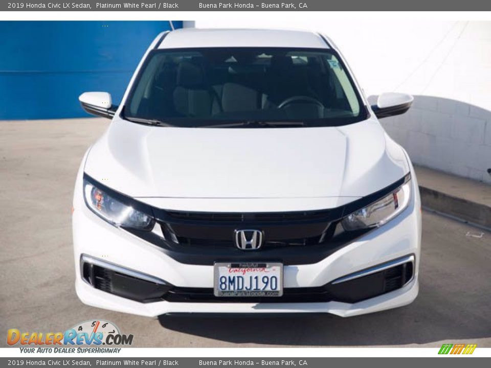 2019 Honda Civic LX Sedan Platinum White Pearl / Black Photo #7