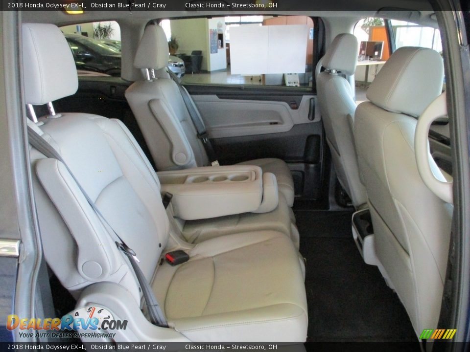 2018 Honda Odyssey EX-L Obsidian Blue Pearl / Gray Photo #18