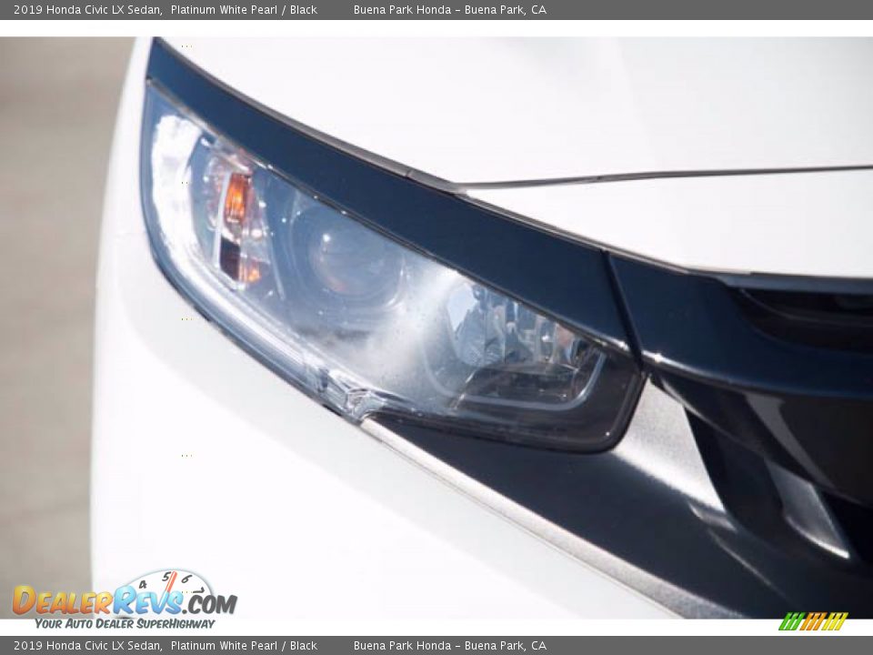 2019 Honda Civic LX Sedan Platinum White Pearl / Black Photo #8