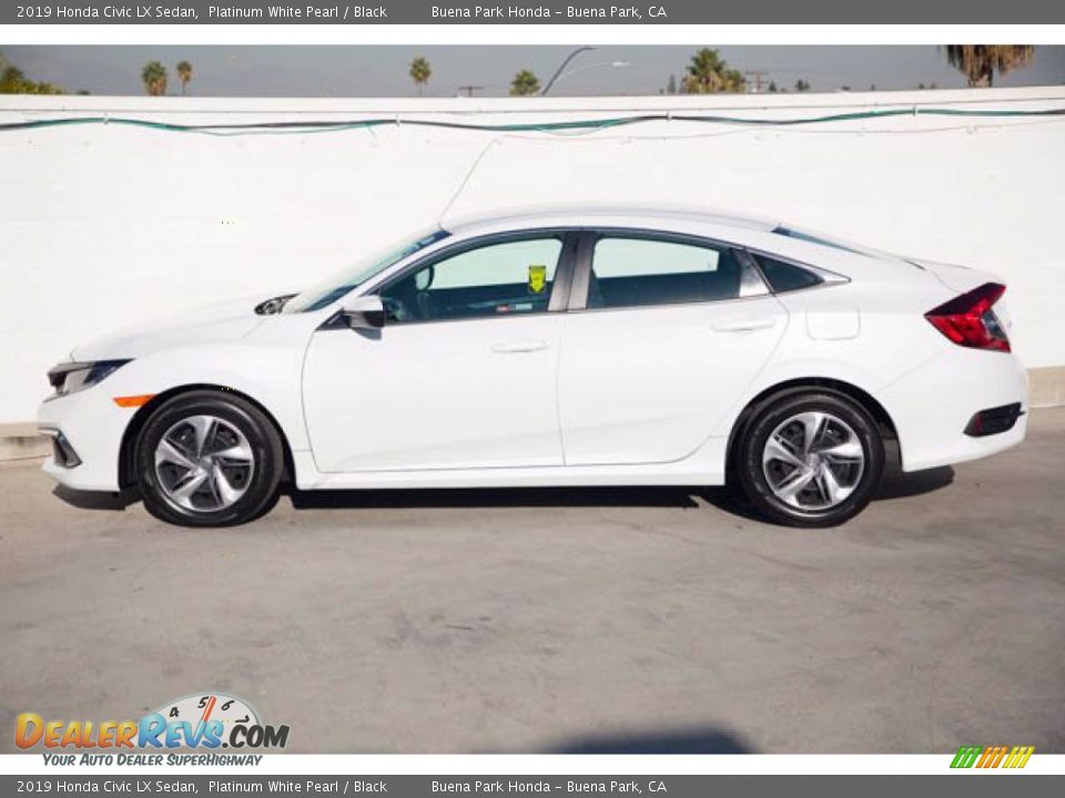 2019 Honda Civic LX Sedan Platinum White Pearl / Black Photo #10