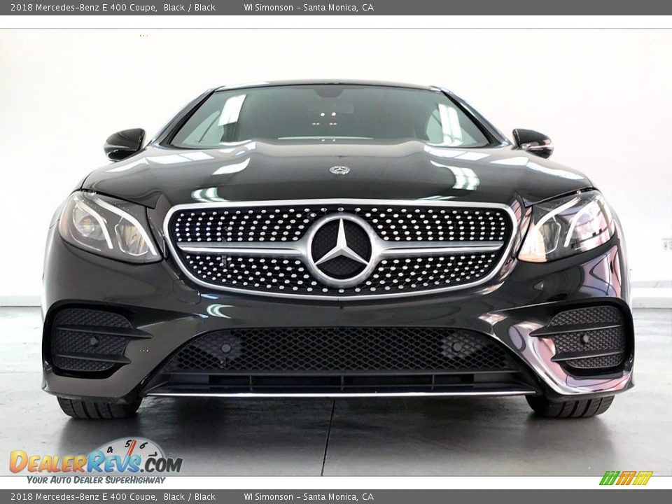 2018 Mercedes-Benz E 400 Coupe Black / Black Photo #2