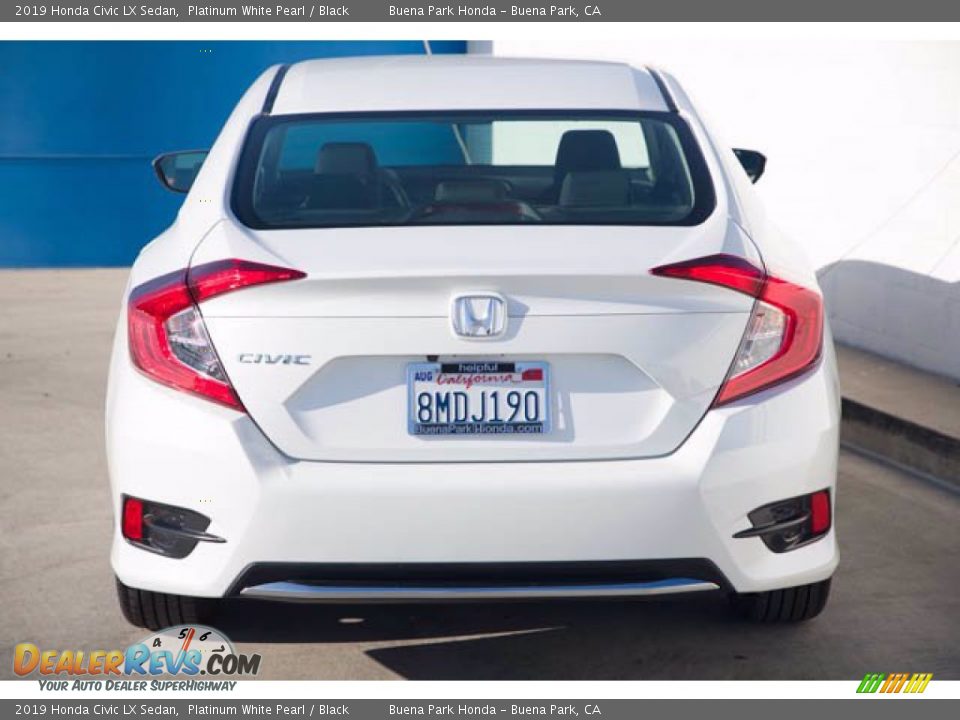 2019 Honda Civic LX Sedan Platinum White Pearl / Black Photo #11