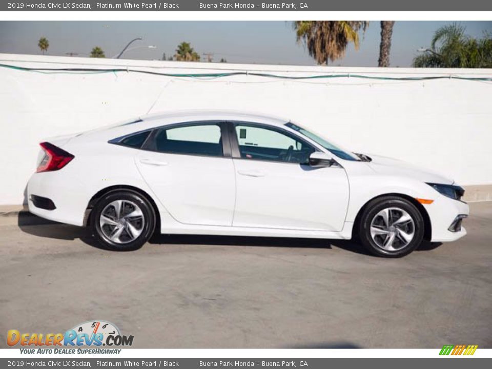 2019 Honda Civic LX Sedan Platinum White Pearl / Black Photo #14