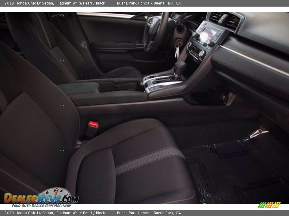 2019 Honda Civic LX Sedan Platinum White Pearl / Black Photo #24