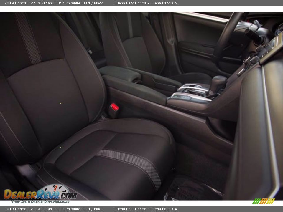 2019 Honda Civic LX Sedan Platinum White Pearl / Black Photo #25