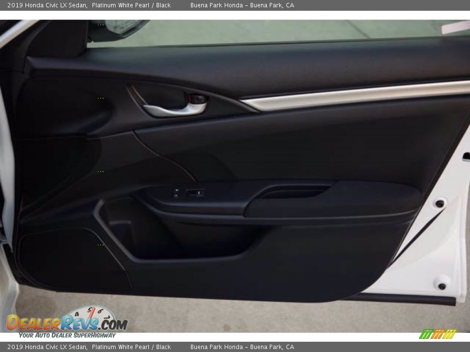 2019 Honda Civic LX Sedan Platinum White Pearl / Black Photo #33