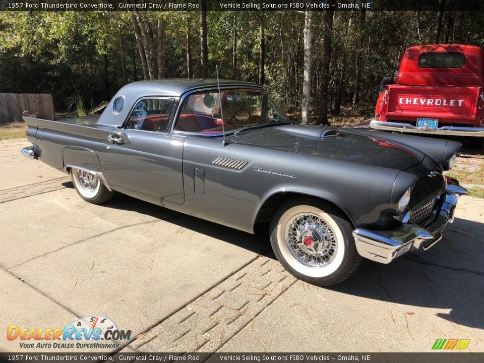 Front 3/4 View of 1957 Ford Thunderbird Convertible Photo #8
