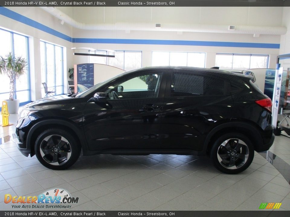 2018 Honda HR-V EX-L AWD Crystal Black Pearl / Black Photo #10