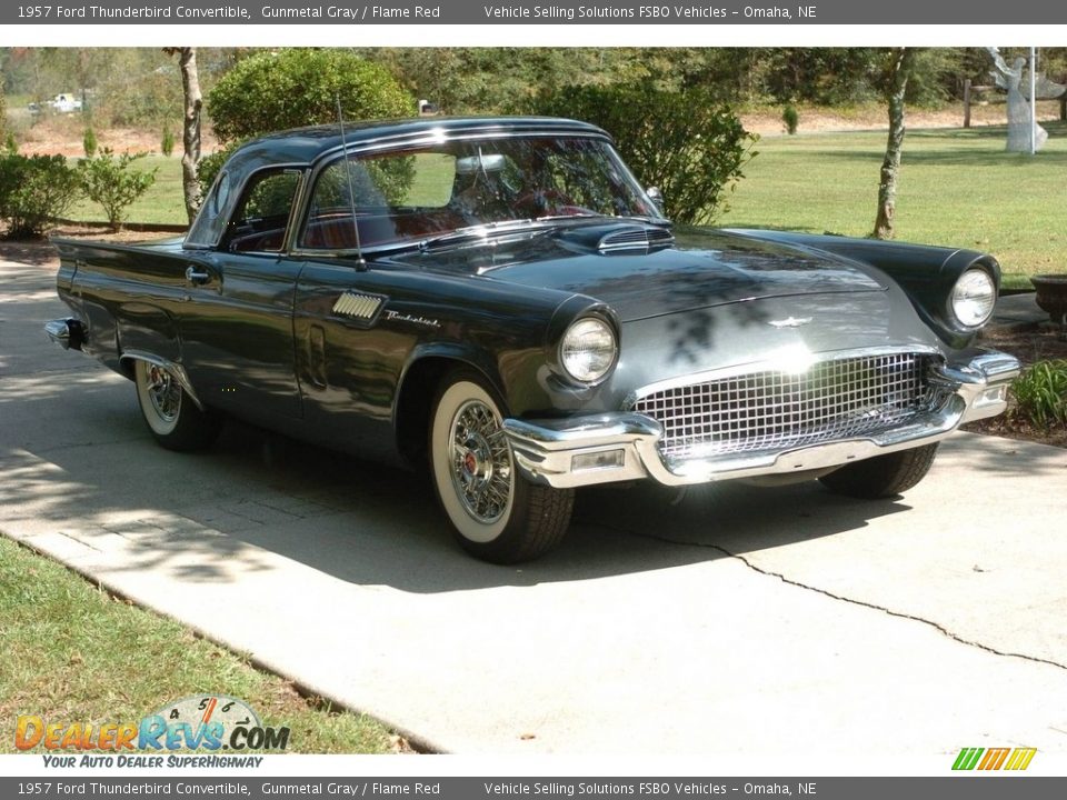 Gunmetal Gray 1957 Ford Thunderbird Convertible Photo #14