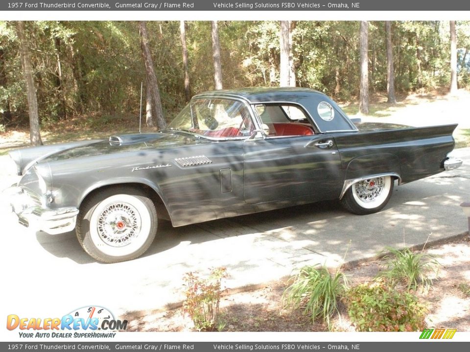 Gunmetal Gray 1957 Ford Thunderbird Convertible Photo #17