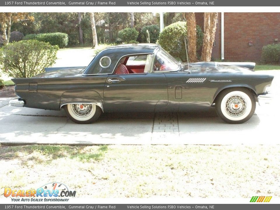 Gunmetal Gray 1957 Ford Thunderbird Convertible Photo #22