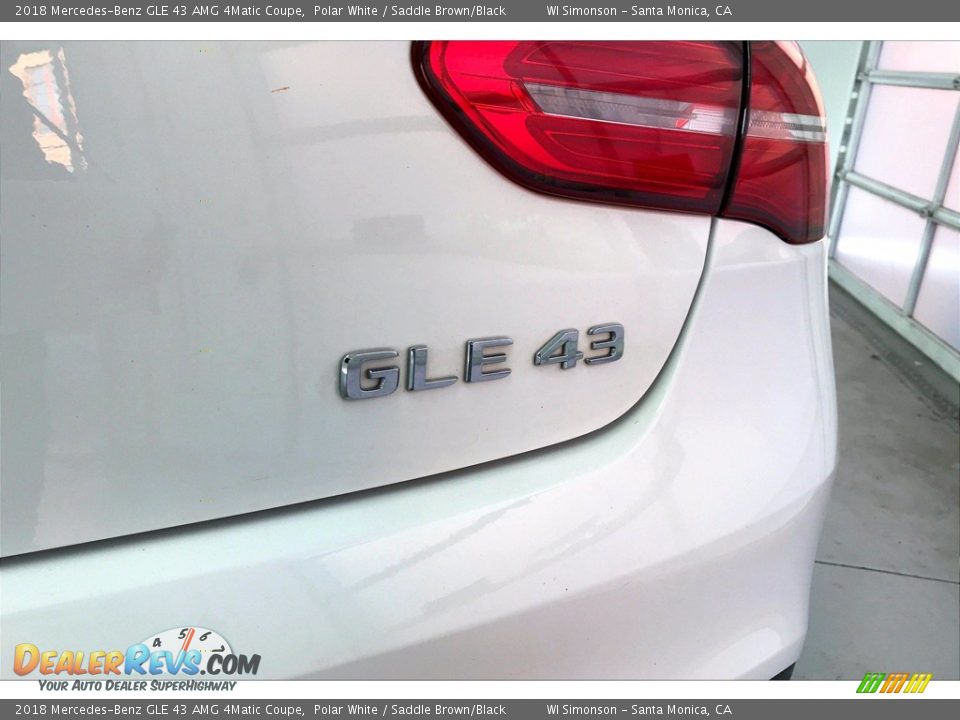 2018 Mercedes-Benz GLE 43 AMG 4Matic Coupe Polar White / Saddle Brown/Black Photo #7