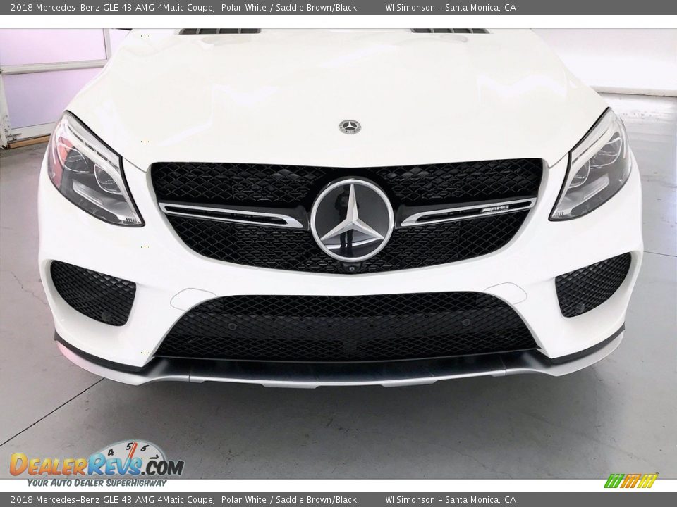 2018 Mercedes-Benz GLE 43 AMG 4Matic Coupe Polar White / Saddle Brown/Black Photo #30