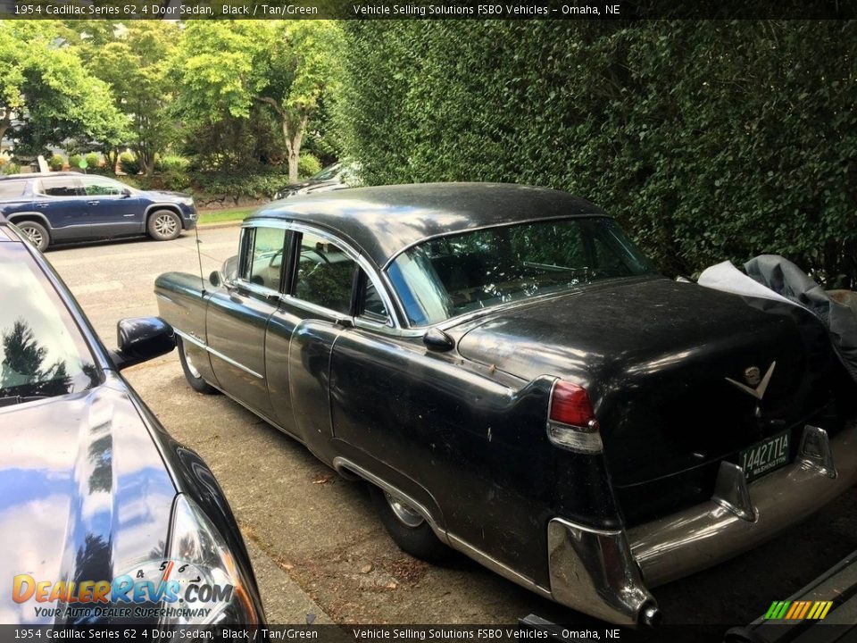 1954 Cadillac Series 62 4 Door Sedan Black / Tan/Green Photo #6