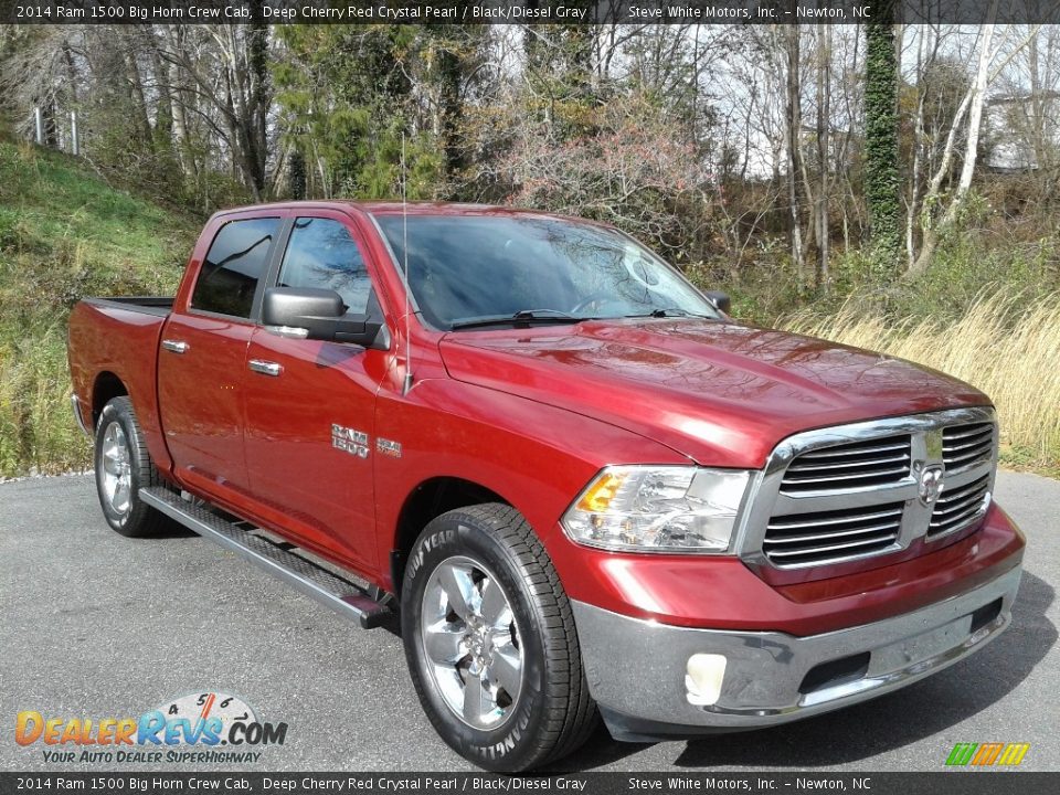 2014 Ram 1500 Big Horn Crew Cab Deep Cherry Red Crystal Pearl / Black/Diesel Gray Photo #4