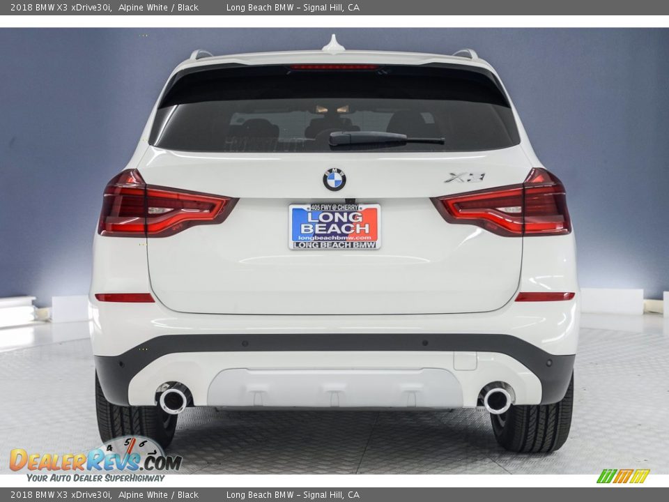2018 BMW X3 xDrive30i Alpine White / Black Photo #3
