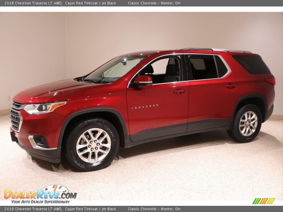 2018 Chevrolet Traverse LT AWD Cajun Red Tintcoat / Jet Black Photo #3