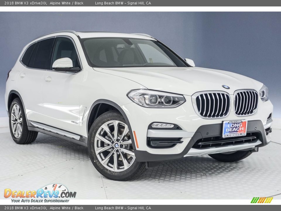 2018 BMW X3 xDrive30i Alpine White / Black Photo #11