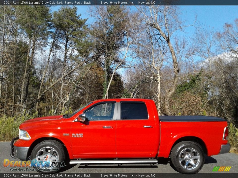 2014 Ram 1500 Laramie Crew Cab 4x4 Flame Red / Black Photo #1