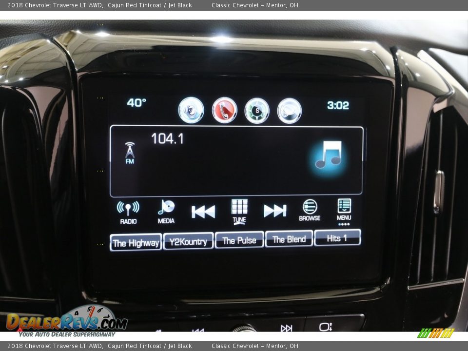 2018 Chevrolet Traverse LT AWD Cajun Red Tintcoat / Jet Black Photo #10