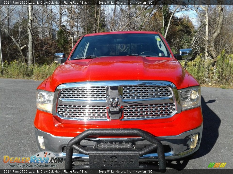 2014 Ram 1500 Laramie Crew Cab 4x4 Flame Red / Black Photo #4