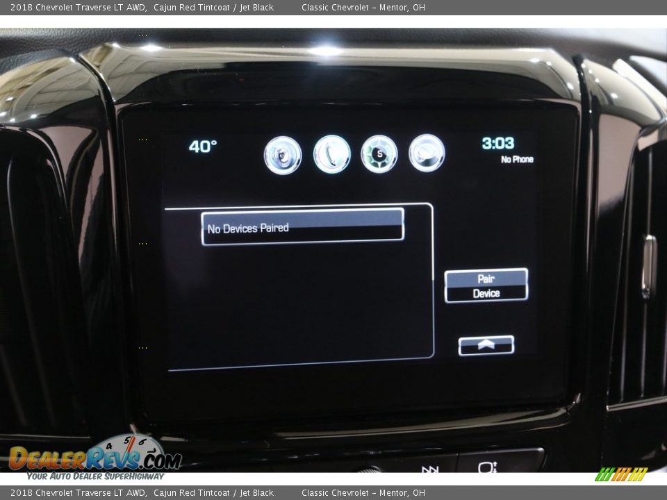 2018 Chevrolet Traverse LT AWD Cajun Red Tintcoat / Jet Black Photo #11