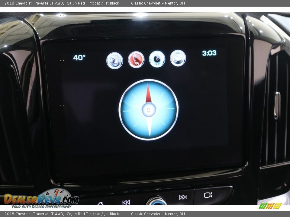 2018 Chevrolet Traverse LT AWD Cajun Red Tintcoat / Jet Black Photo #12