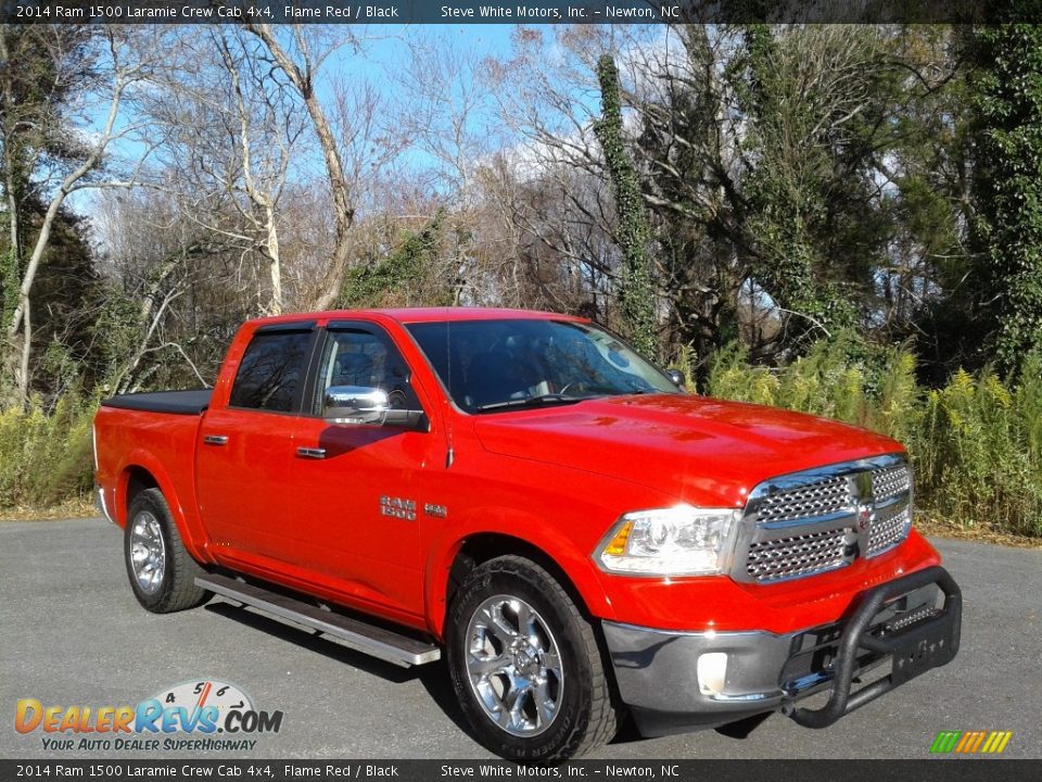 2014 Ram 1500 Laramie Crew Cab 4x4 Flame Red / Black Photo #5