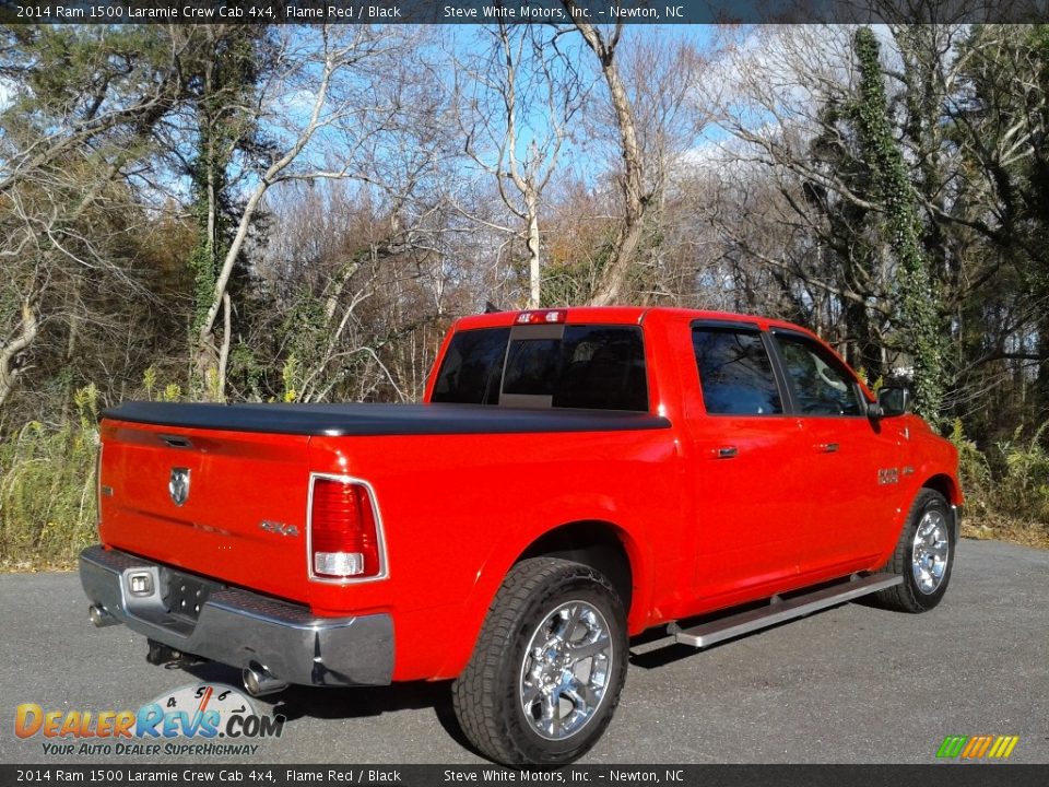 2014 Ram 1500 Laramie Crew Cab 4x4 Flame Red / Black Photo #7