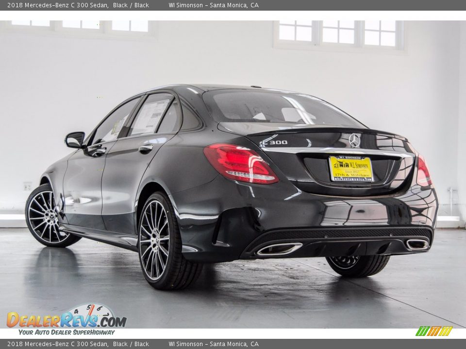 2018 Mercedes-Benz C 300 Sedan Black / Black Photo #3