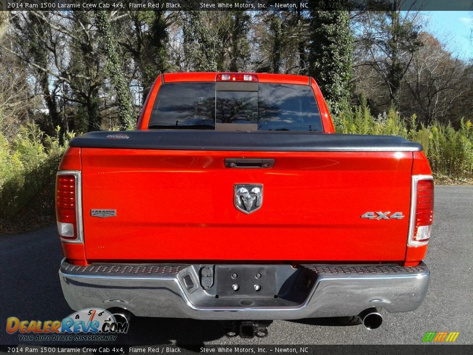 2014 Ram 1500 Laramie Crew Cab 4x4 Flame Red / Black Photo #8