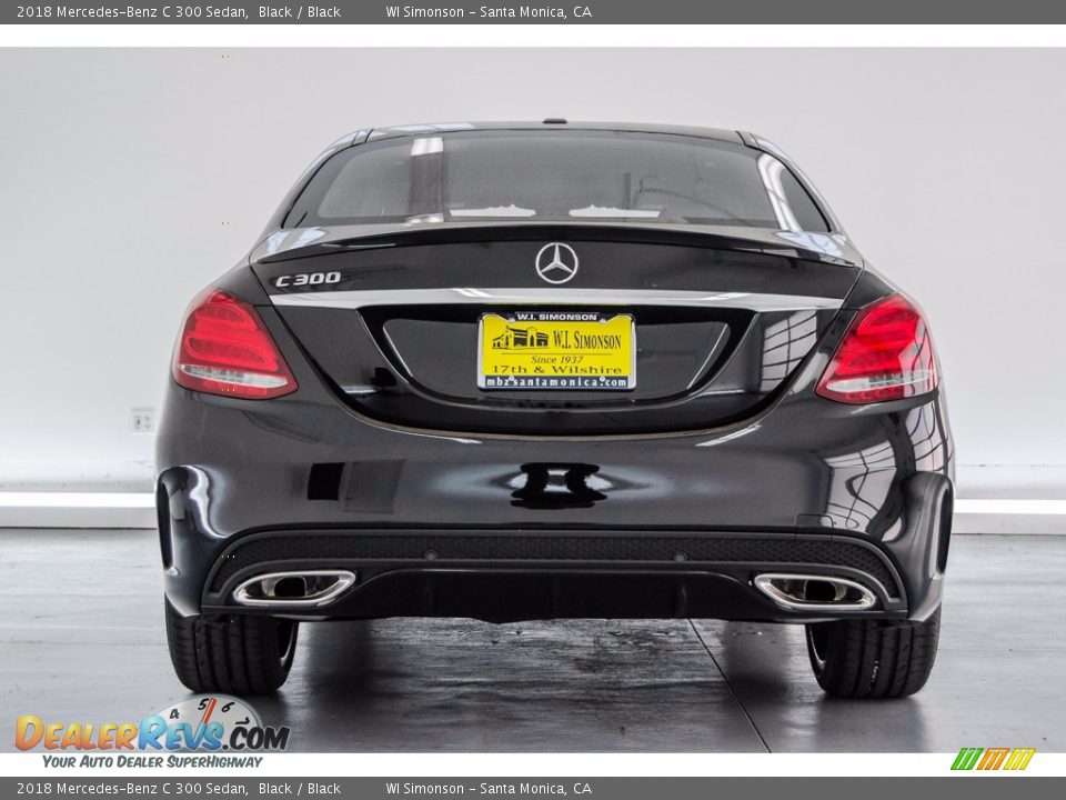 2018 Mercedes-Benz C 300 Sedan Black / Black Photo #4