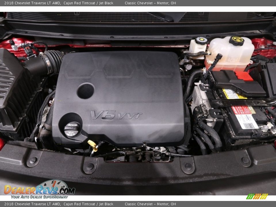 2018 Chevrolet Traverse LT AWD Cajun Red Tintcoat / Jet Black Photo #21