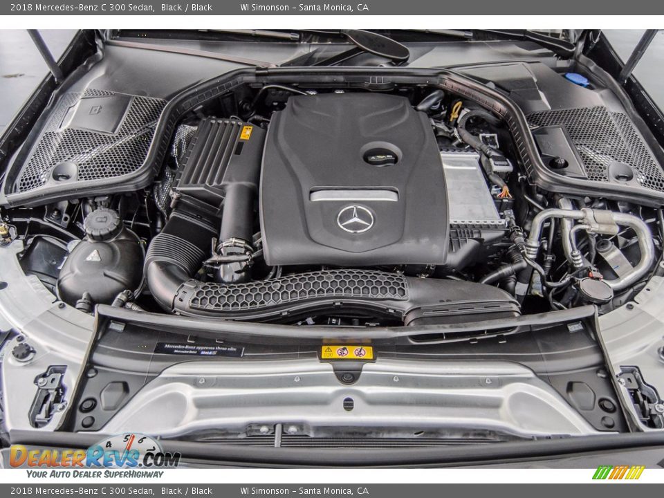 2018 Mercedes-Benz C 300 Sedan Black / Black Photo #8