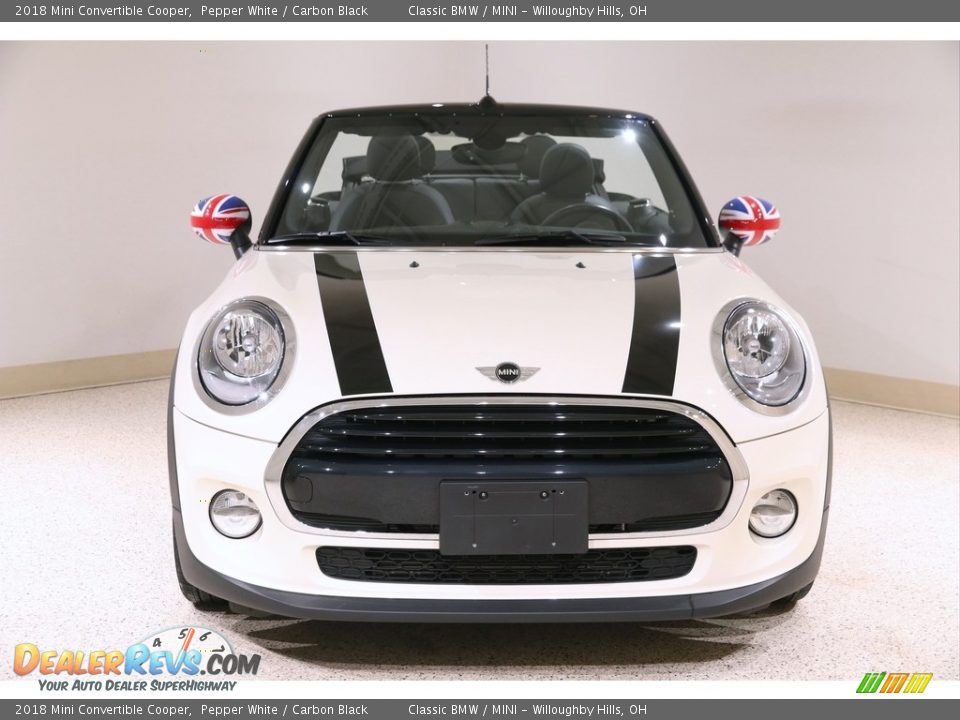 2018 Mini Convertible Cooper Pepper White / Carbon Black Photo #3
