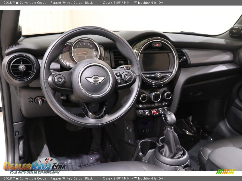 2018 Mini Convertible Cooper Pepper White / Carbon Black Photo #7