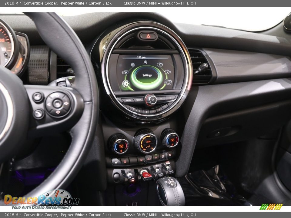 2018 Mini Convertible Cooper Pepper White / Carbon Black Photo #10