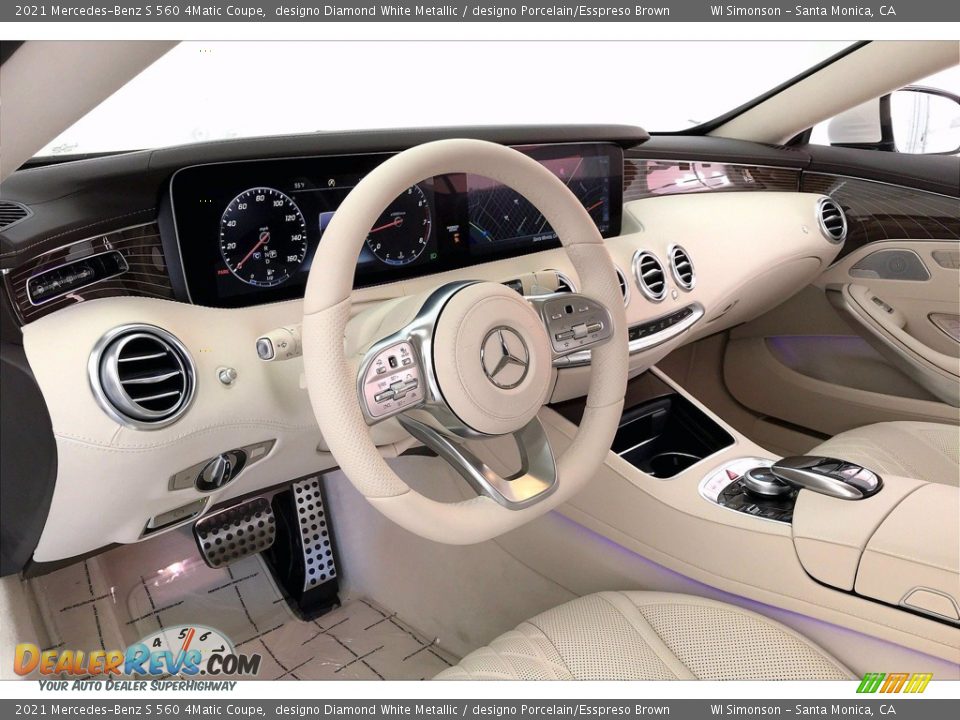 Dashboard of 2021 Mercedes-Benz S 560 4Matic Coupe Photo #4