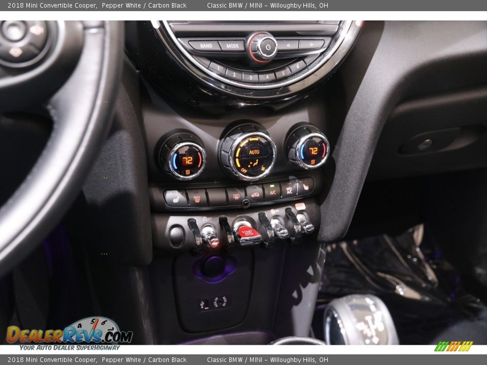 2018 Mini Convertible Cooper Pepper White / Carbon Black Photo #13