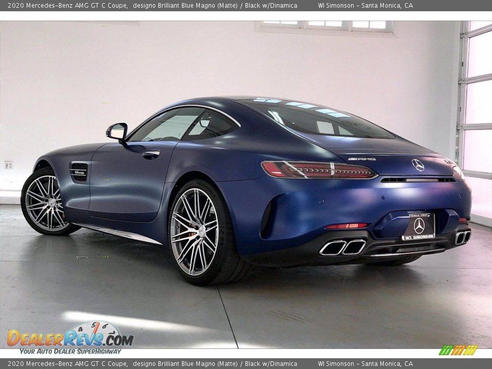 2020 Mercedes-Benz AMG GT C Coupe designo Brilliant Blue Magno (Matte) / Black w/Dinamica Photo #2