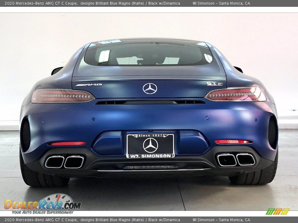 2020 Mercedes-Benz AMG GT C Coupe designo Brilliant Blue Magno (Matte) / Black w/Dinamica Photo #3