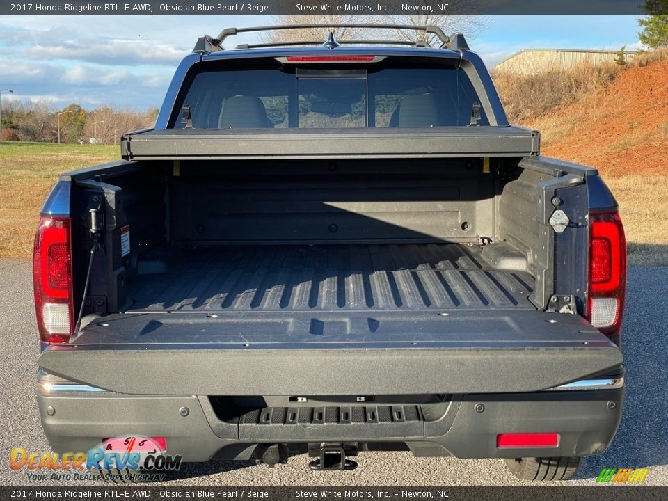 2017 Honda Ridgeline RTL-E AWD Obsidian Blue Pearl / Beige Photo #9