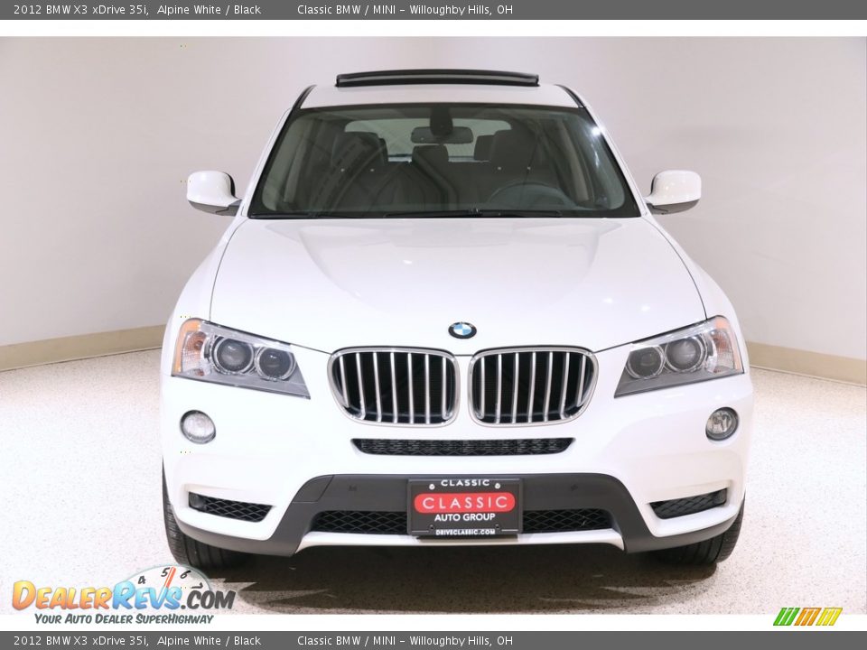 2012 BMW X3 xDrive 35i Alpine White / Black Photo #2