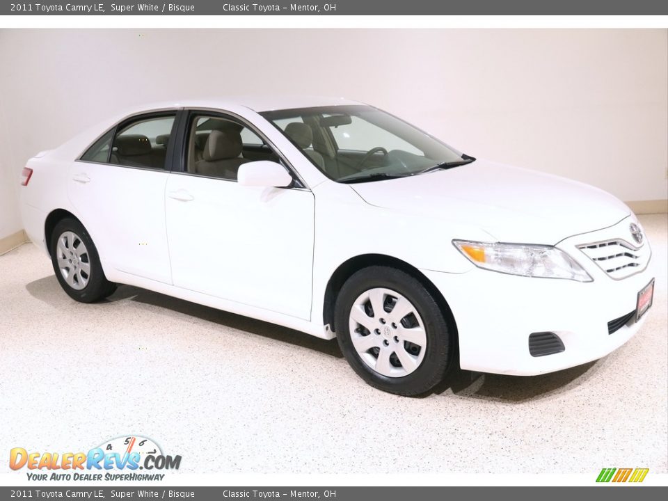 2011 Toyota Camry LE Super White / Bisque Photo #1