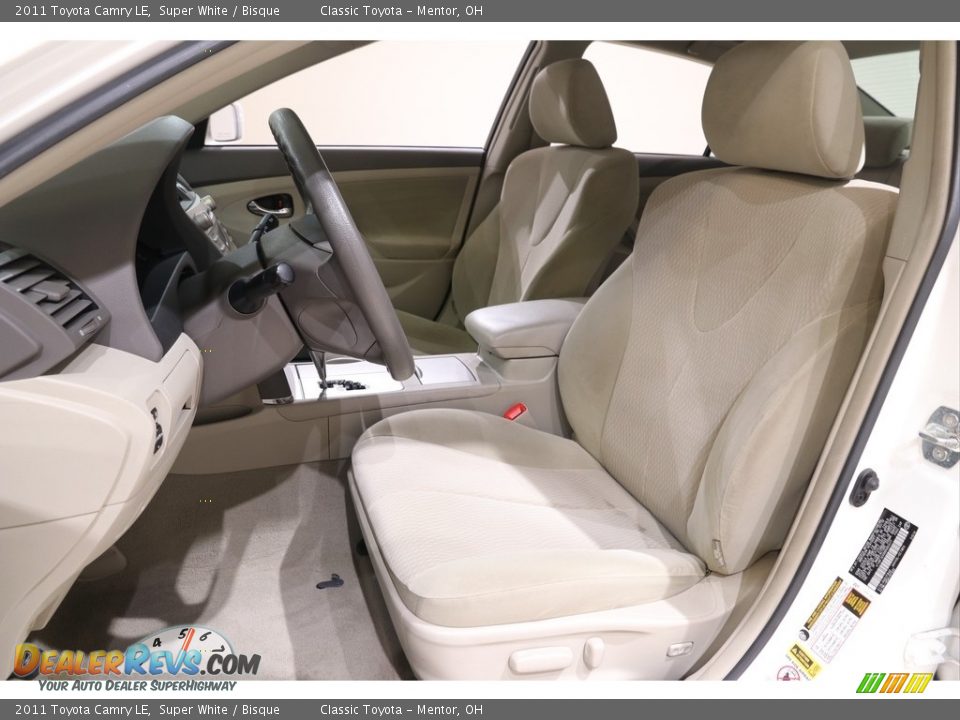 2011 Toyota Camry LE Super White / Bisque Photo #5