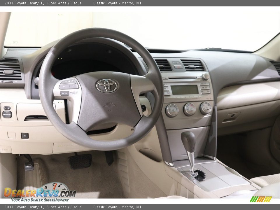 2011 Toyota Camry LE Super White / Bisque Photo #6