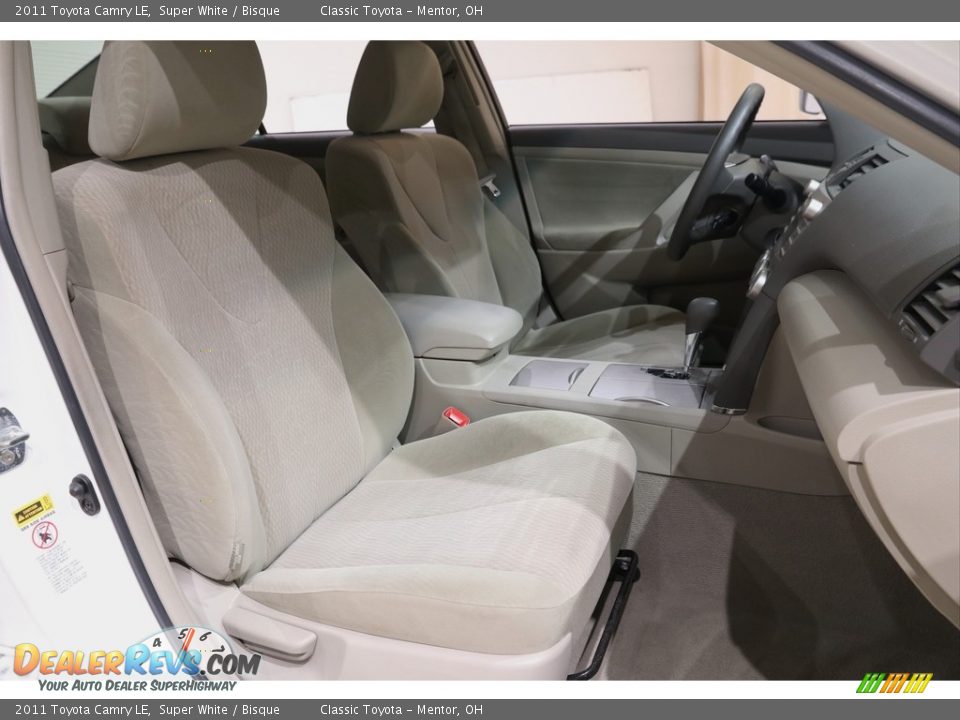 2011 Toyota Camry LE Super White / Bisque Photo #14