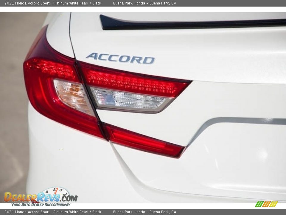 2021 Honda Accord Sport Platinum White Pearl / Black Photo #6